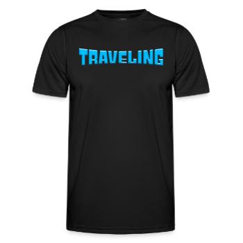 Reisen - Männer Funktions-T-Shirt - Schwarz - Vorne - AI Model Male 178 dark (178cm)