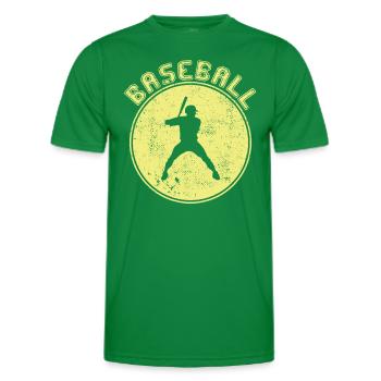 Base-ball - T-shirt sport Homme - vert - Devant - AI Model Male 178 dark (178cm)