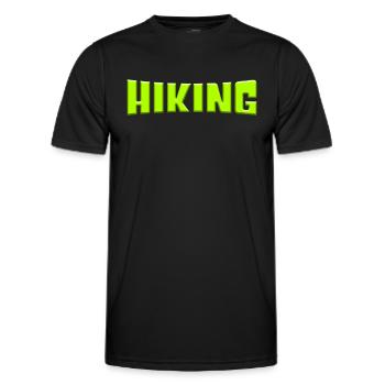 Wander - Men's Functional T-Shirt - black - Front - AI Model Male 178 dark (178cm)
