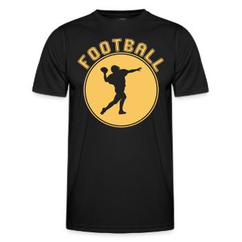 football - Männer Funktions-T-Shirt - Schwarz - Vorne - AI Model Male 178 dark (178cm)