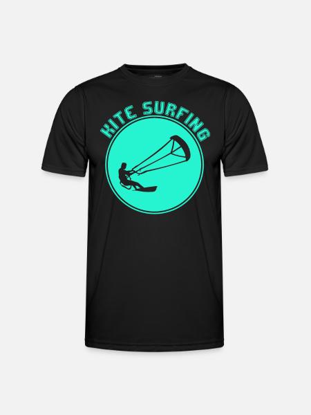 Kite surfing - Men's Functional T-Shirt - black