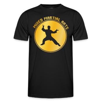Martial arts - Men's Functional T-Shirt - black - Front - AI Model Male 178 dark (178cm)