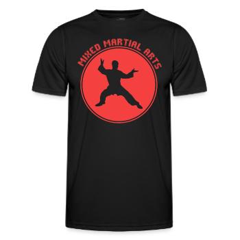 Martial arts - Men's Functional T-Shirt - black - Front - AI Model Male 178 dark (178cm)