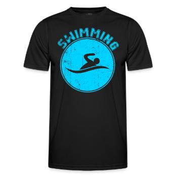 Nager - T-shirt sport Homme - noir - Devant - AI Model Male 178 dark (178cm)