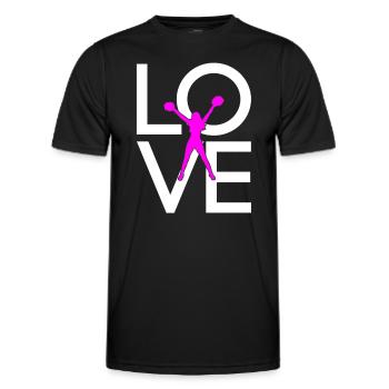 cheerleading - T-shirt sport Homme - noir - Devant - AI Model Male 178 dark (178cm)