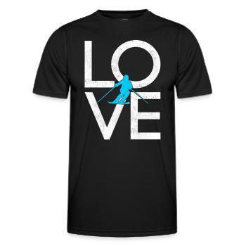 Ski - T-shirt sport Homme - noir - Devant - AI Model Male 178 dark (178cm)