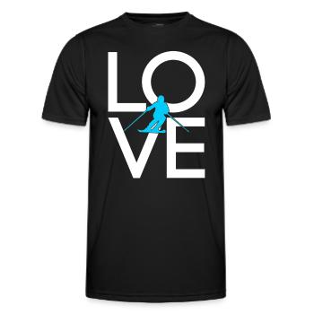 Ski - T-shirt sport Homme - noir - Devant - AI Model Male 178 dark (178cm)