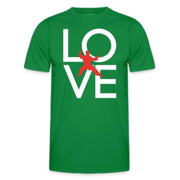 Martial arts - Men's Functional T-Shirt - kelly green - Front - AI Model Male 178 dark (178cm)