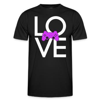 Gaming - Männer Funktions-T-Shirt - Schwarz - Vorne - AI Model Male 178 dark (178cm)