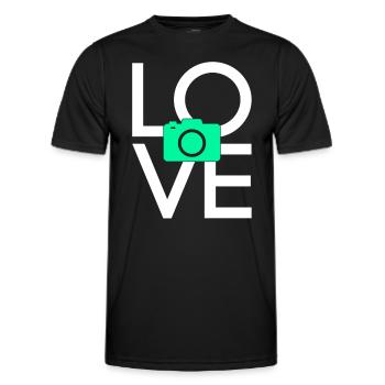 Fotografie - Männer Funktions-T-Shirt - Schwarz - Vorne - AI Model Male 178 dark (178cm)