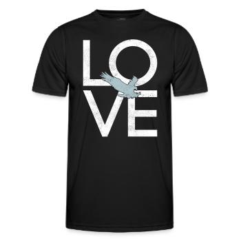 Adler - Männer Funktions-T-Shirt - Schwarz - Vorne - AI Model Male 178 dark (178cm)