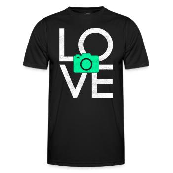 Fotografie - Männer Funktions-T-Shirt - Schwarz - Vorne - AI Model Male 178 dark (178cm)