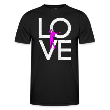 Sing - Men's Functional T-Shirt - black - Front - AI Model Male 178 dark (178cm)
