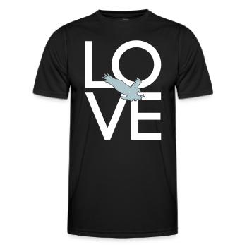 Adler - Männer Funktions-T-Shirt - Schwarz - Vorne - AI Model Male 178 dark (178cm)