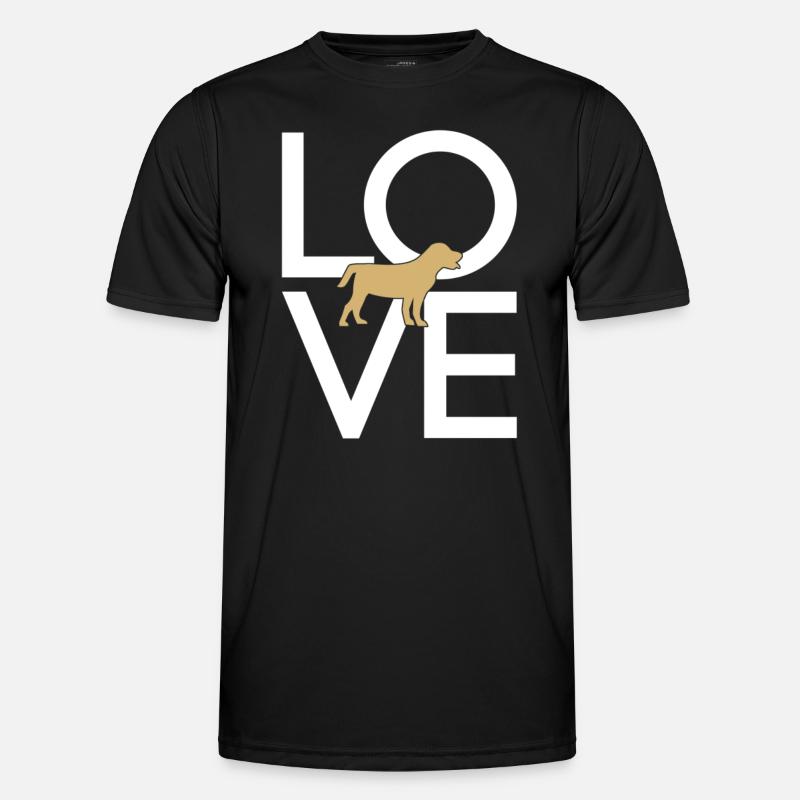 Hund - Männer Funktions-T-Shirt - Schwarz