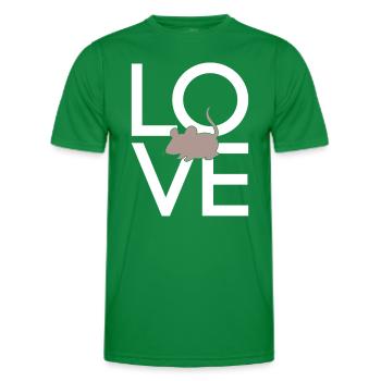 Mouse - Men's Functional T-Shirt - kelly green - Front - AI Model Male 178 dark (178cm)