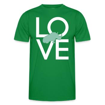Rhinoceros - Men's Functional T-Shirt - kelly green - Front - AI Model Male 178 dark (178cm)