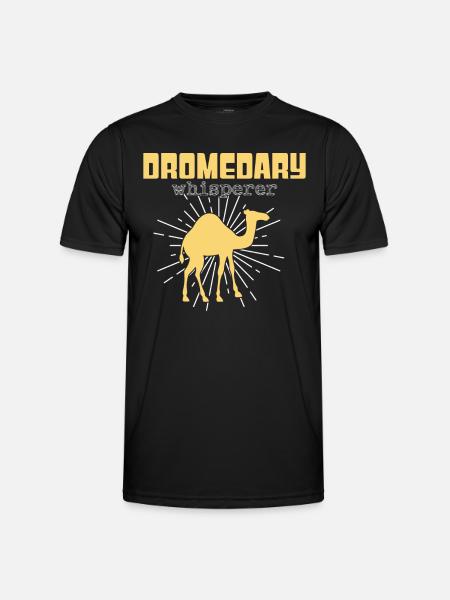 Dromedar Flüsterer - Männer Funktions-T-Shirt - Schwarz