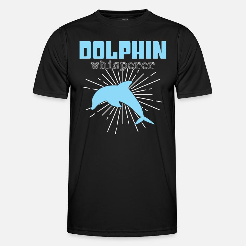 Dolphin Whisperer - Men's Functional T-Shirt - black