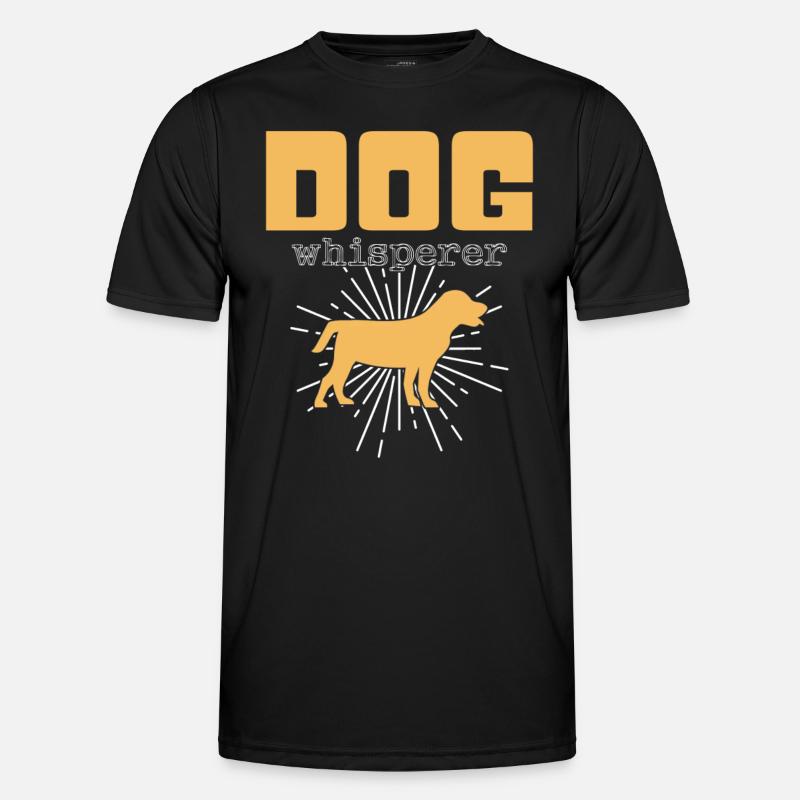 Hunde Flüsterer - Männer Funktions-T-Shirt - Schwarz