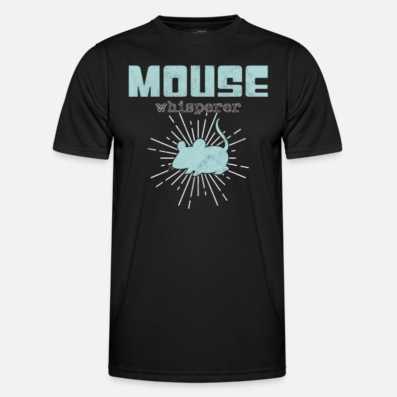 Mouse Whisperer - Men's Functional T-Shirt - black