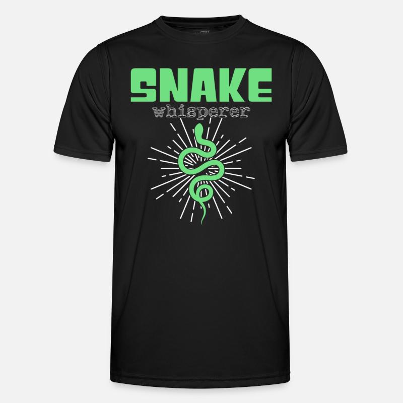 Schlangen Flüsterer - Männer Funktions-T-Shirt - Schwarz