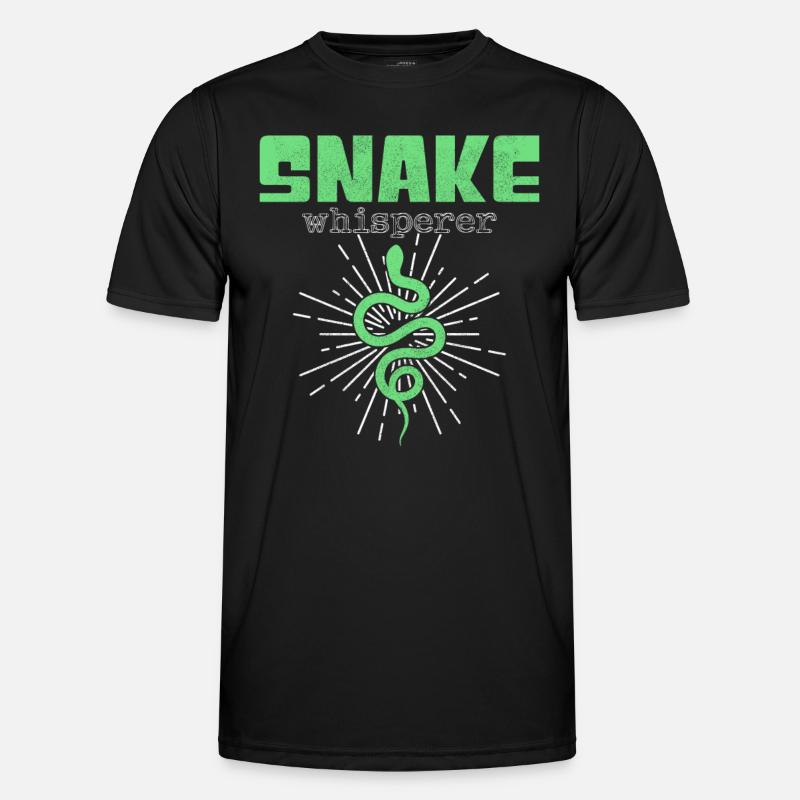 Schlangen Flüsterer - Männer Funktions-T-Shirt - Schwarz