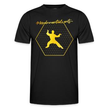 Martial arts - Men's Functional T-Shirt - black - Front - AI Model Male 178 dark (178cm)