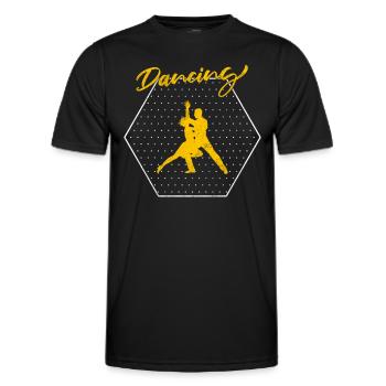 Tanzen - Männer Funktions-T-Shirt - Schwarz - Vorne - AI Model Male 178 dark (178cm)