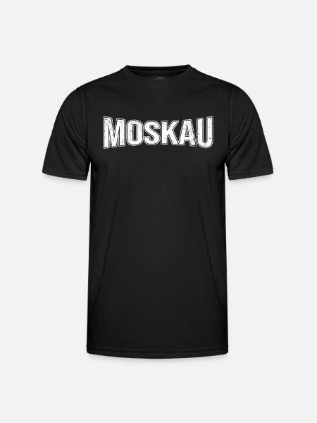 Moskau - Männer Funktions-T-Shirt - Schwarz