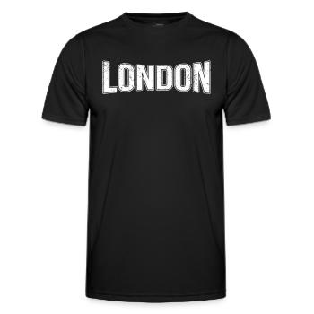 Londres - T-shirt sport Homme - noir - Devant - AI Model Male 178 dark (178cm)