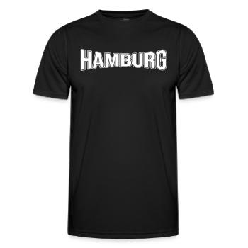 Hambourg - T-shirt sport Homme - noir - Devant - AI Model Male 178 dark (178cm)