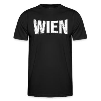 Vienna - Men's Functional T-Shirt - black - Front - AI Model Male 178 dark (178cm)