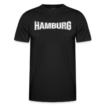 Hambourg - T-shirt sport Homme - noir - Devant - AI Model Male 178 dark (178cm)