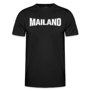 Milan - T-shirt sport Homme - noir - Devant - AI Model Male 178 dark (178cm)