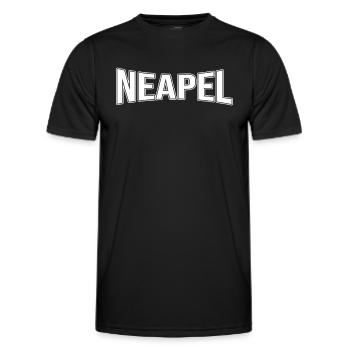 Naples - T-shirt sport Homme - noir - Devant - AI Model Male 178 dark (178cm)