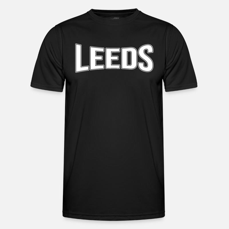 Leeds - Männer Funktions-T-Shirt - Schwarz