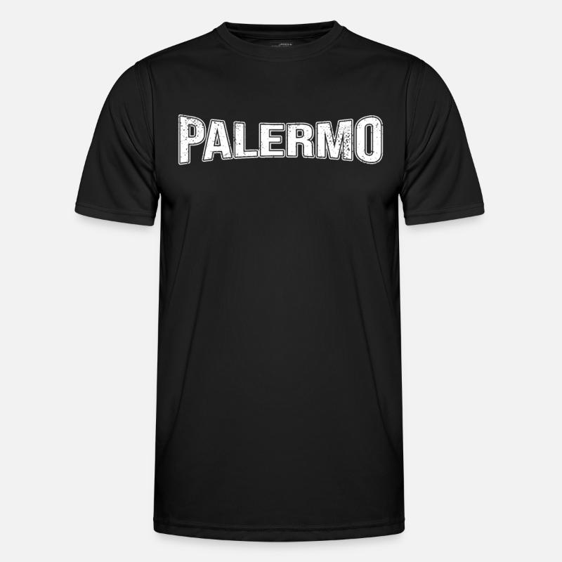 Palermo - Männer Funktions-T-Shirt - Schwarz