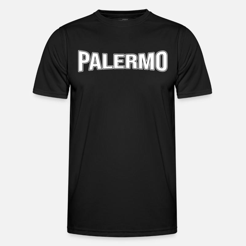 Palermo - Männer Funktions-T-Shirt - Schwarz