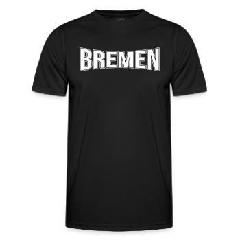 Bremen - Men's Functional T-Shirt - black - Front - AI Model Male 178 dark (178cm)