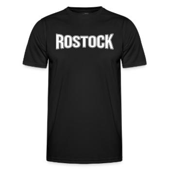 Rostock - Men's Functional T-Shirt - black - Front - AI Model Male 178 dark (178cm)