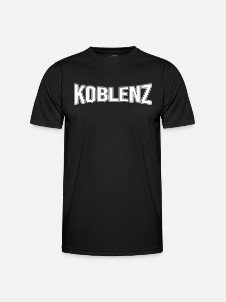 Koblenz - Männer Funktions-T-Shirt - Schwarz