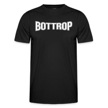 Bottrop - Männer Funktions-T-Shirt - Schwarz - Vorne - AI Model Male 178 dark (178cm)