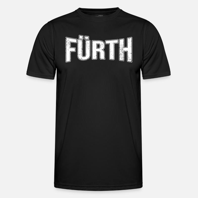 Fürth - Männer Funktions-T-Shirt - Schwarz