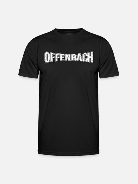 Offenbach - Männer Funktions-T-Shirt - Schwarz