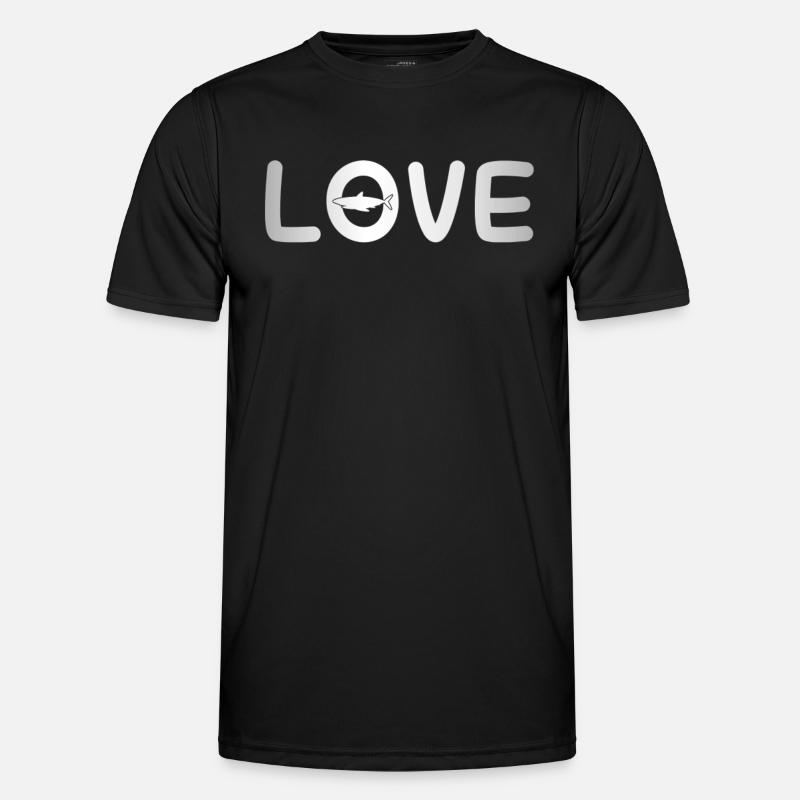 Fish Love - Men's Functional T-Shirt - black