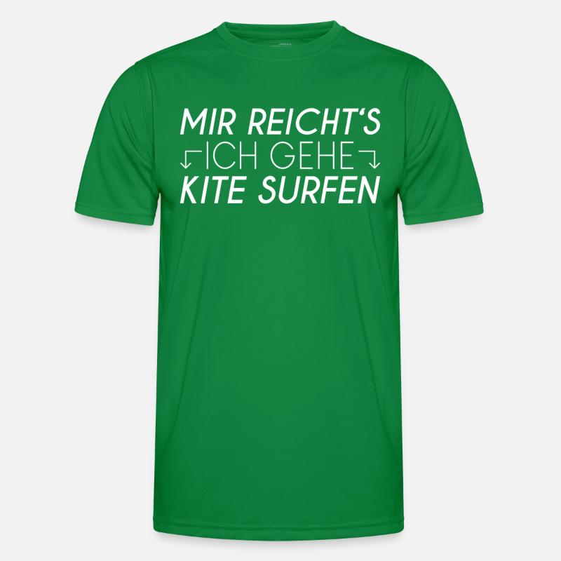 Kite surfen Spruch Männer Funktions-T-Shirt