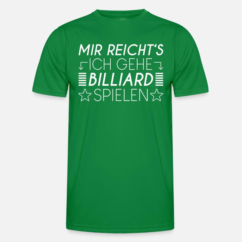 Billiard Spruch Männer Funktions-T-Shirt