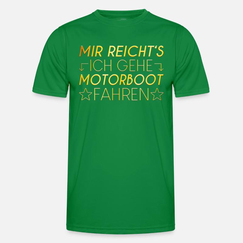 Motorboot Spruch Männer Funktions-T-Shirt