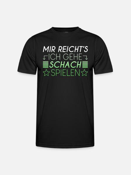 Schach Spruch - Männer Funktions-T-Shirt - Schwarz